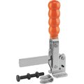 Kipp Toggle Clamp Standard Steel, Horizontal Foot, Comp:Plastic, Comp:Orange K0061.0300